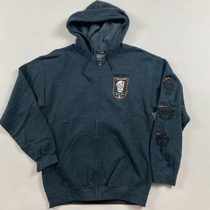 Call Of Duty Black Ops Hoodie Men's Medium Full Zip Gray